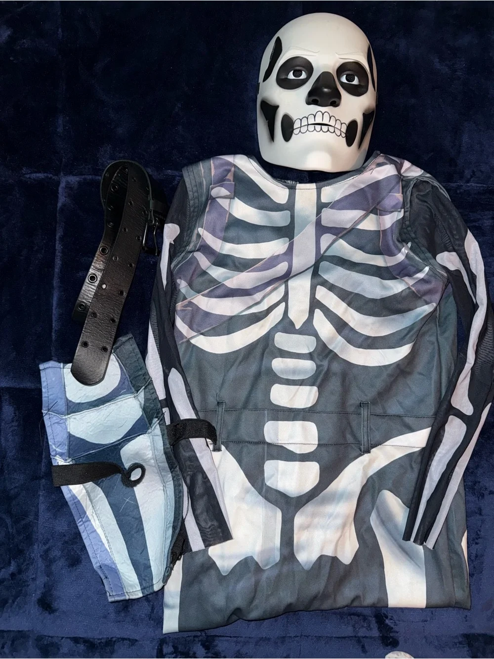 Fortnite Skull Trooper Kids Costume - Black & White